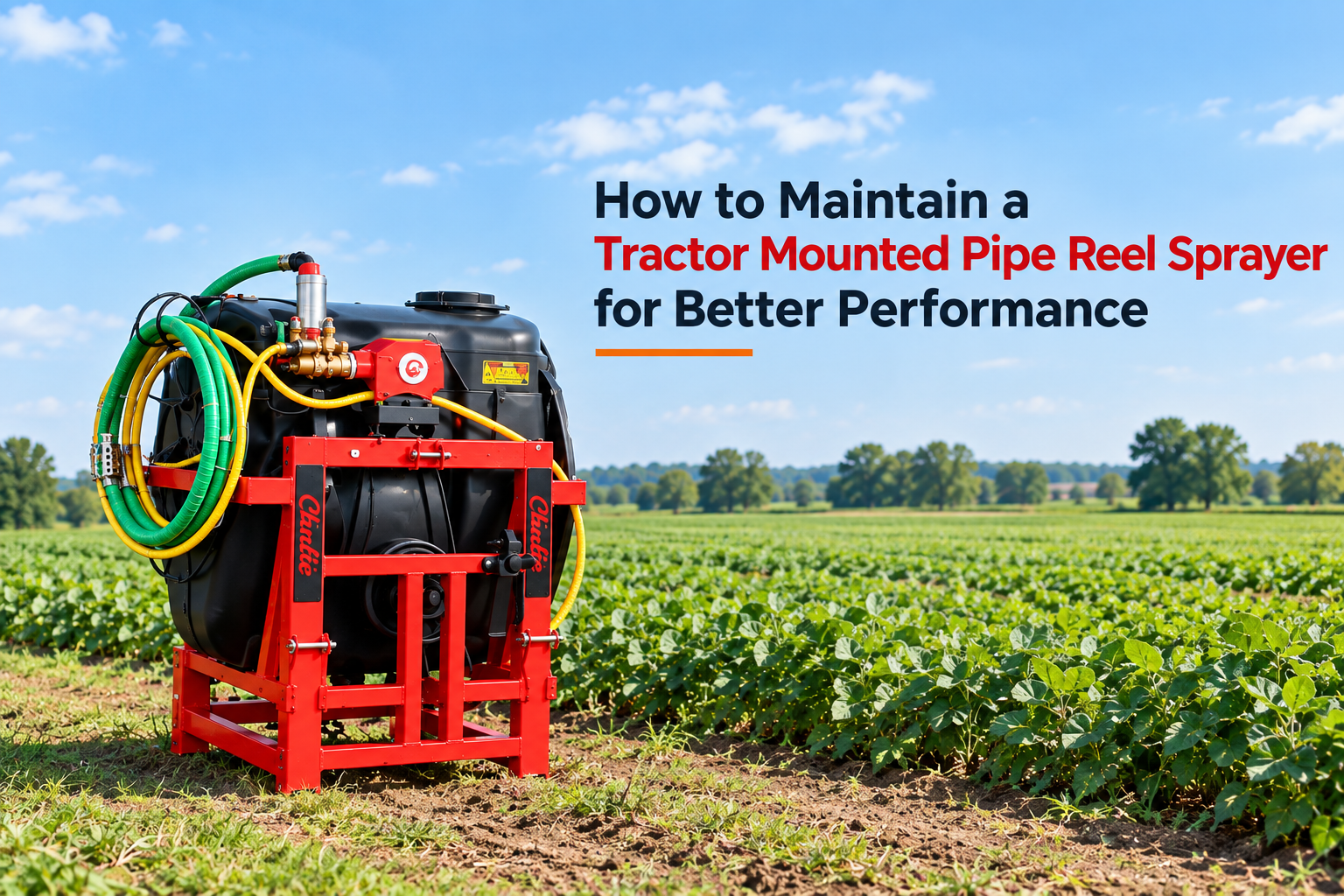 How to Maintain a Tractor Mounted Pipe Reel Sprayer for Better Performance